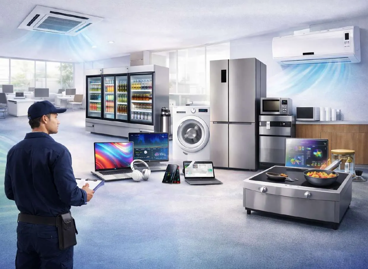 Air conditioners, refrigerators, washing machines and displays supplied by Ravi Corporation